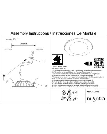 CABRERA * DOWNLIGHT LED 7W - 4000K